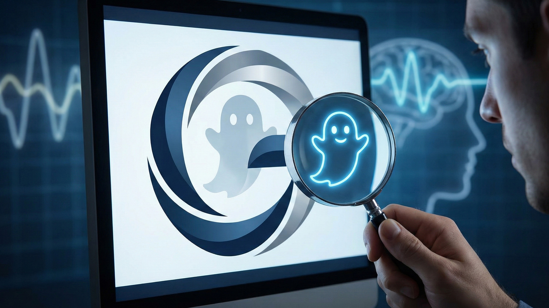 เทคนิคการออกแบบโลโก้ที่มีความหมายแฝง โดยใช้จิตวิทยาโลโก้ซ่อนสัญลักษณ์ "Ghost" ไว้ในพื้นที่ว่าง เพื่อสื่อสารกับจิตใต้สำนึกของผู้บริโภคผ่านหน้าจอคอมพิวเตอร์