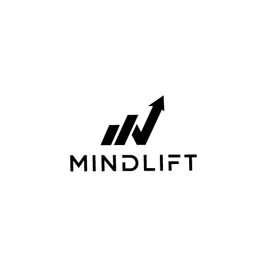 โลโก้ MINDLIFT สีดำบนพื้นหลังสีขาว